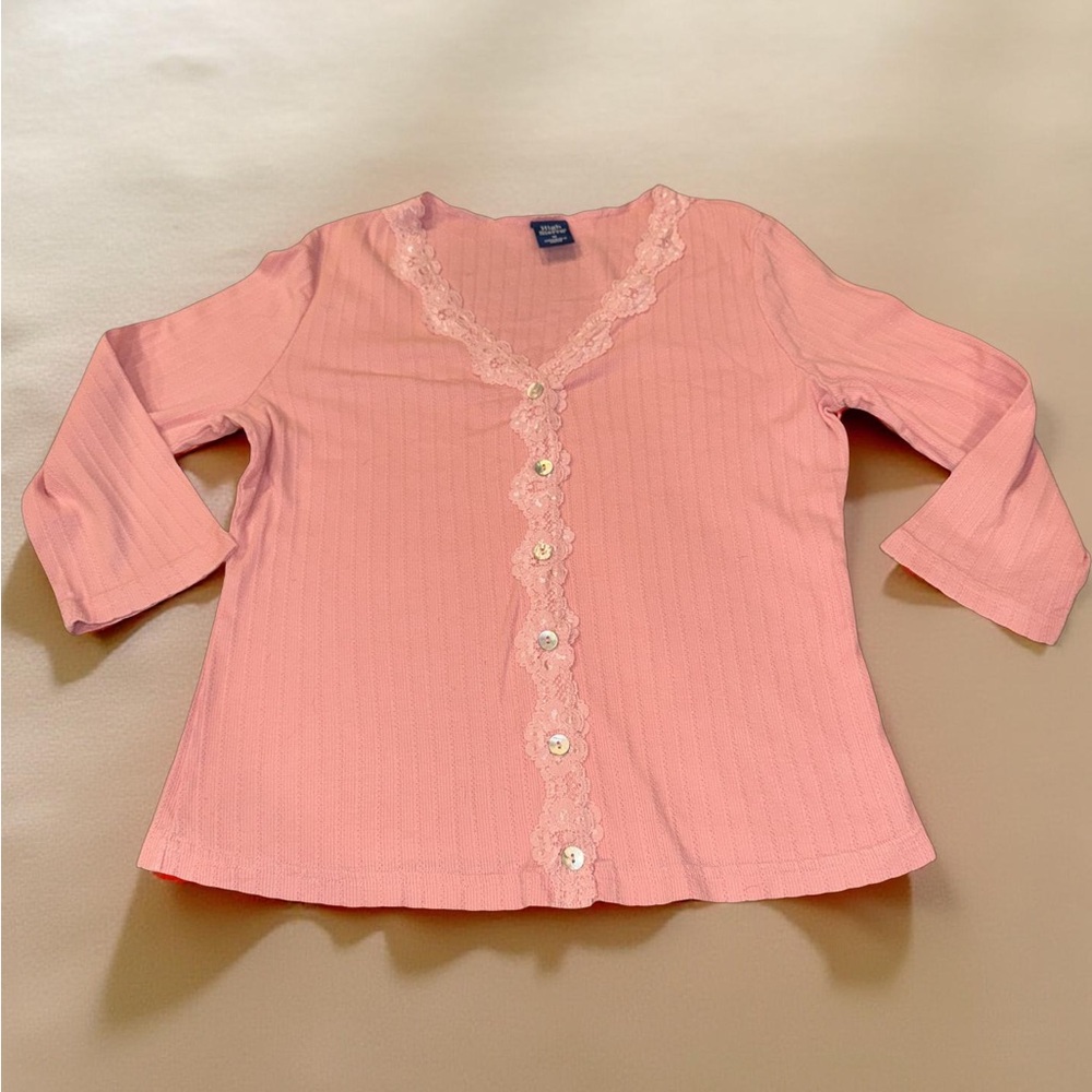 High Sierra Pink Button-Up Top